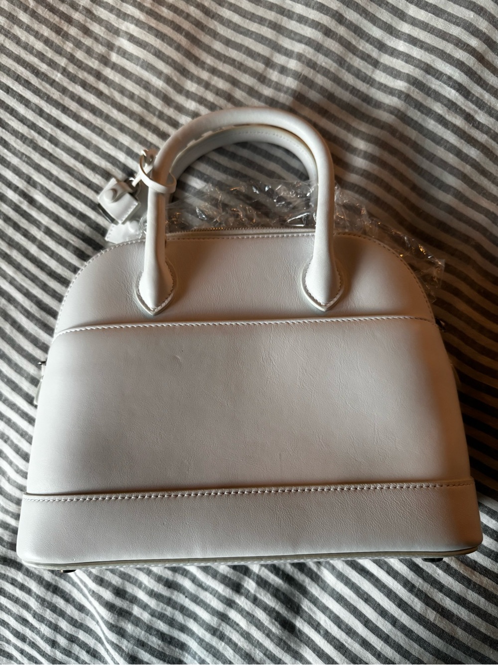 Balenciaga Ville Small Top Handle White Leather Bag - Picture 8 of 14